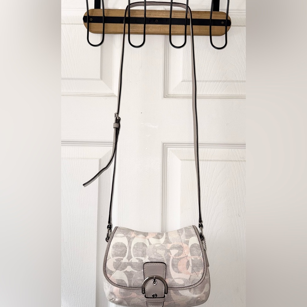NWOT - Coach SoHo Optic Art Pleated Flap Crossbody Bag